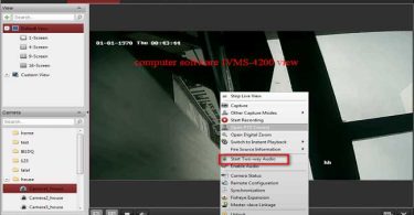 HK DVR and NVR sound recording play on Guarding vision