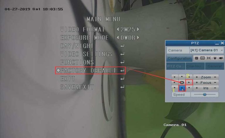 How to Reset the Camera to Factory Default on DVR