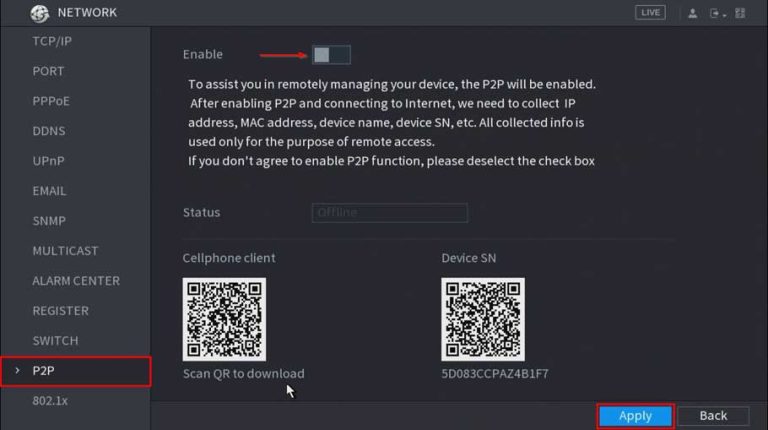 How to troubleshoot P2P offline status