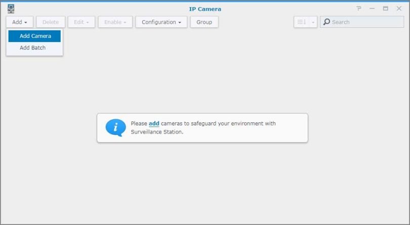 Install your IP camera on Surveillance Station Synology