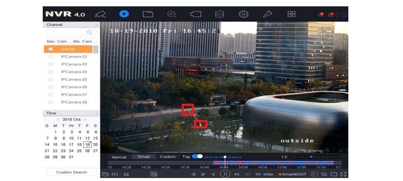 how to smart playback nvr