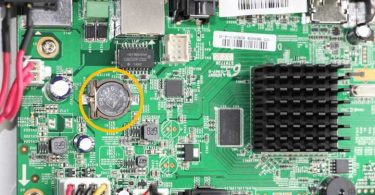 Bateria interna DVR Reset