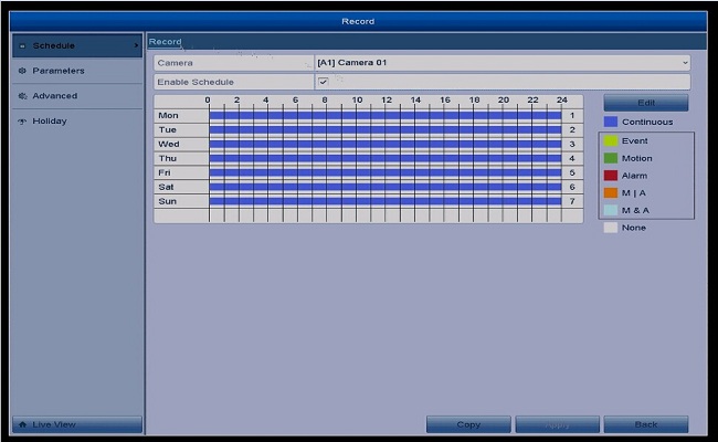 HK 24h recording record