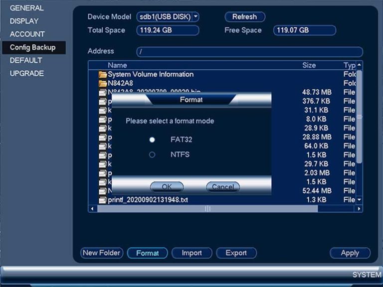 How to format your USB flash drive on your recorder