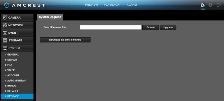 How To Upgrade HDCVI firmware for Amcrest XVR