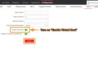 How do I use a Hikvision NVR Virtual Host feature