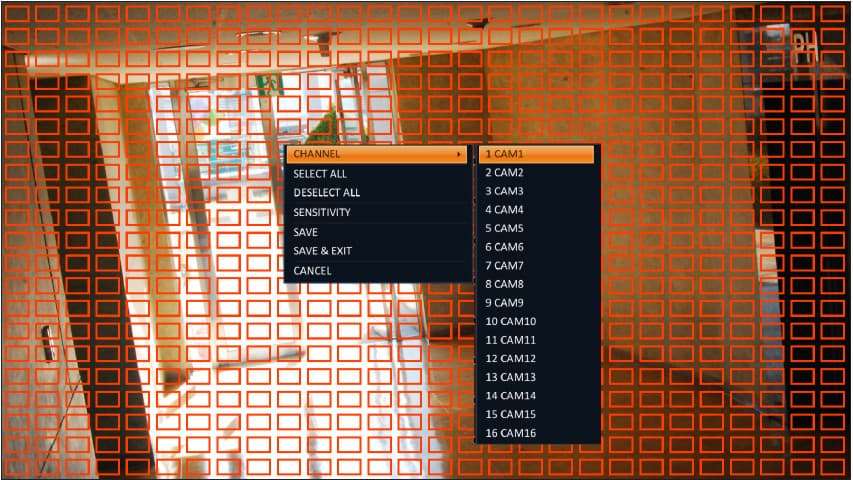 Security Camera Motion Detection Mask Area