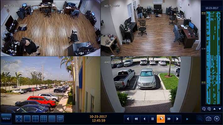 HD Surveillance DVR - Video Archive Playback