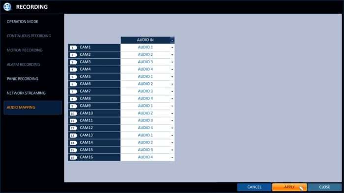 Surveillance DVR Alarm Recording Setup