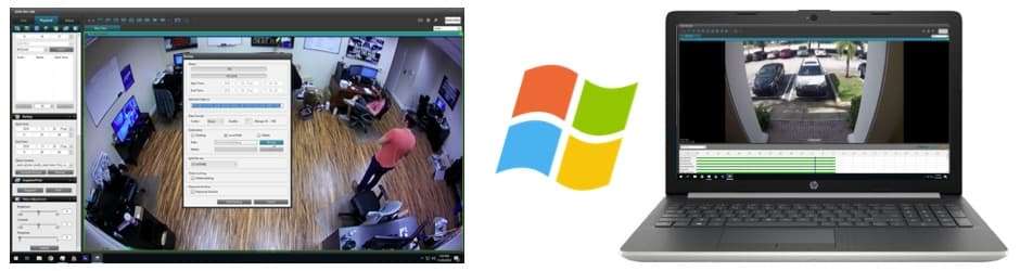 Recorded Video Surveillance Video Export and Playback with Windows CMS Software
