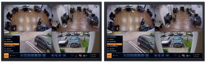 CCTV Surveillance DVR Dual Monitor Display