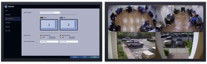 CCTV Surveillance DVR Spot Monitor Display