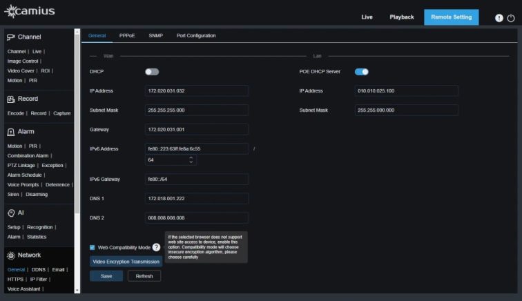 1128PR and Spot828A RB network web compatibilaty