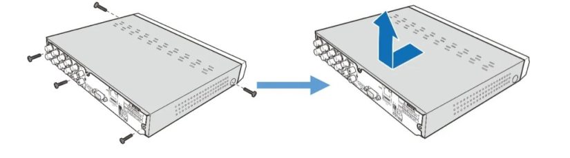 8 channel DVR HDD installation