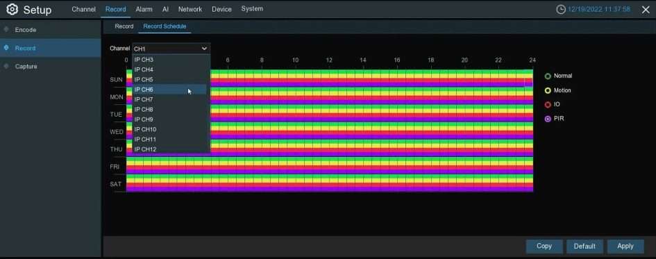 TRIVAULT4K184R2 record schedule