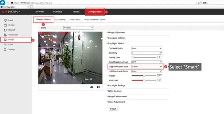 How to Configure Light Settings on Hikvision Cameras