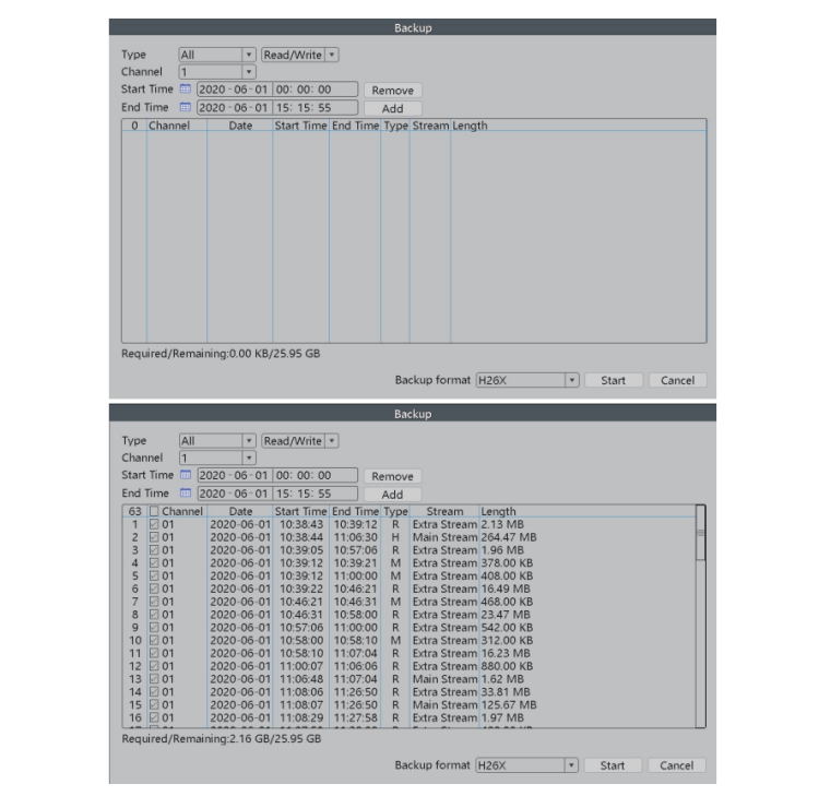 XMeye POE NVR AI Manuals 56 Backup 1 1