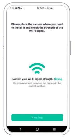 VicoHome Camera Setup Guide 7 Connecting a VicoHome camera 294w527h