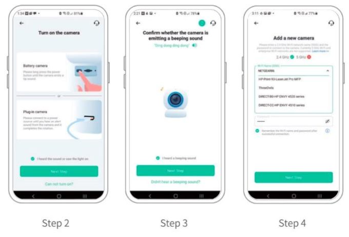 VicoHome Camera Setup Guide 5 Connecting a VicoHome camera 680w463h