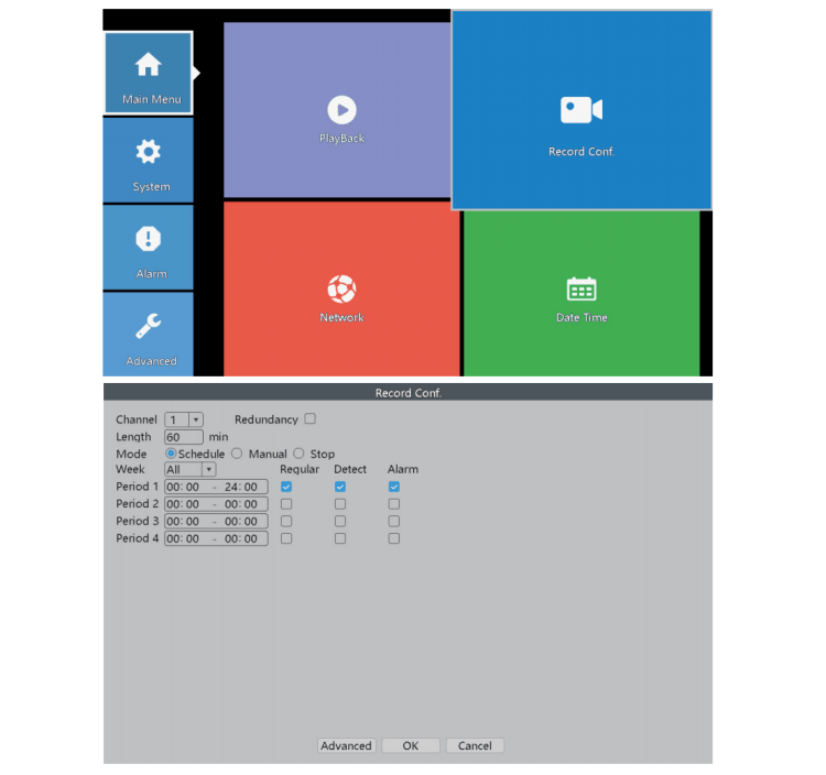 XMeye POE NVR AI Manuals 16 Record Configuration