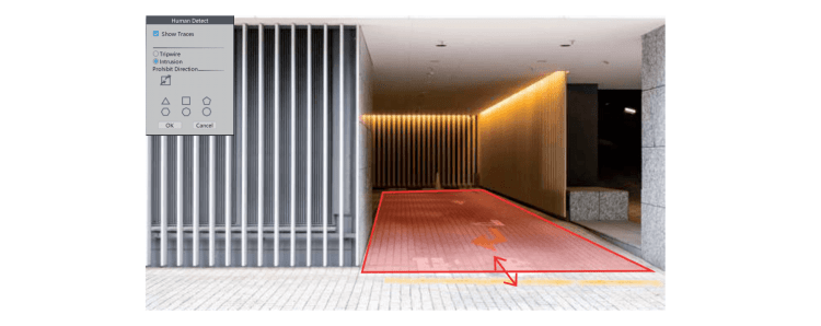 XMeye POE NVR AI Manuals 33 Rule Safe Zone Line Cross Alarm 1