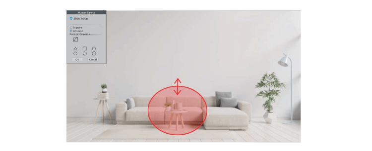 XMeye POE NVR AI Manuals 34 Rule Safe Zone Line Cross Alarm 2