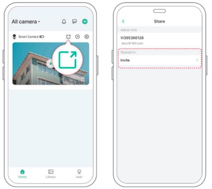 VicoHome Camera Setup Guide 10 Share VicoHome camera 680w607h
