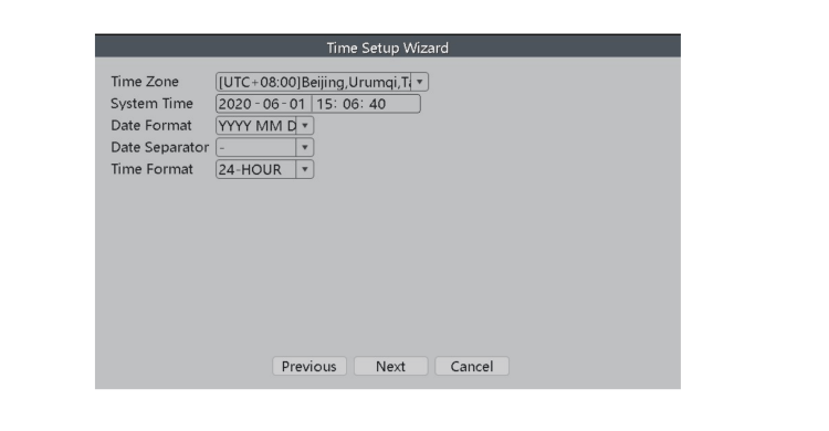 XMeye POE NVR AI Manuals 9 time setup
